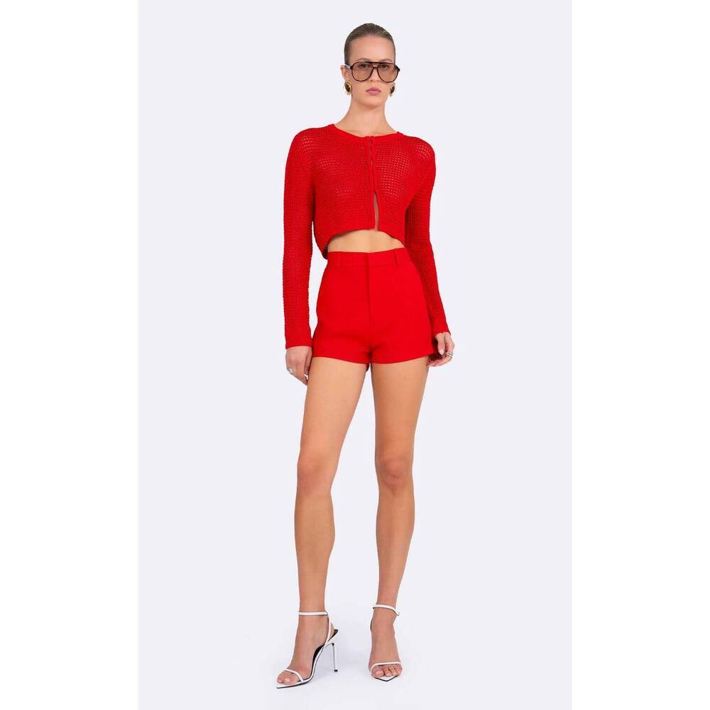 NEW NONCHALANT LABEL gia short in red